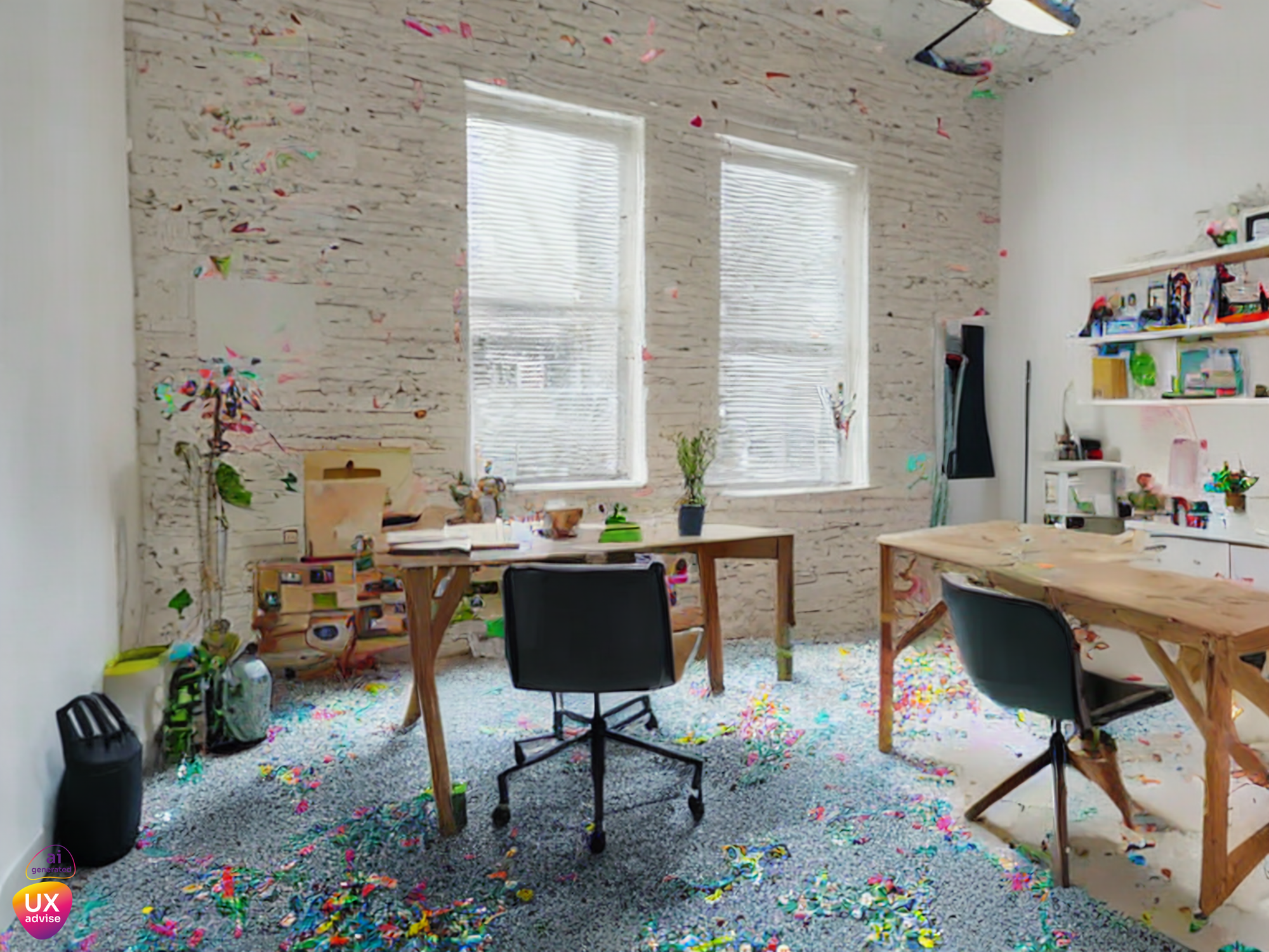 Motiviert im Homeoffice, Confetti